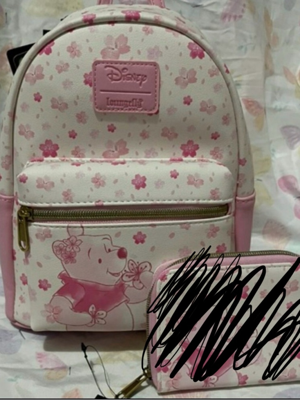 Cherry Blossom Pooh Bear Loungefly